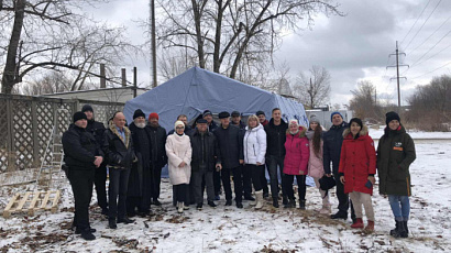 29 декабря сотрудники приюта приняли участие в открытии пункта обогрева для лиц без определенного места жительства в микрорайоне Шлюзовой.